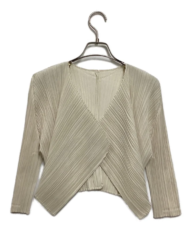 [Pre-owned] PLEATS PLEASE pleated cardigan PP91-J0556 Layered Multi-layer Single Layer