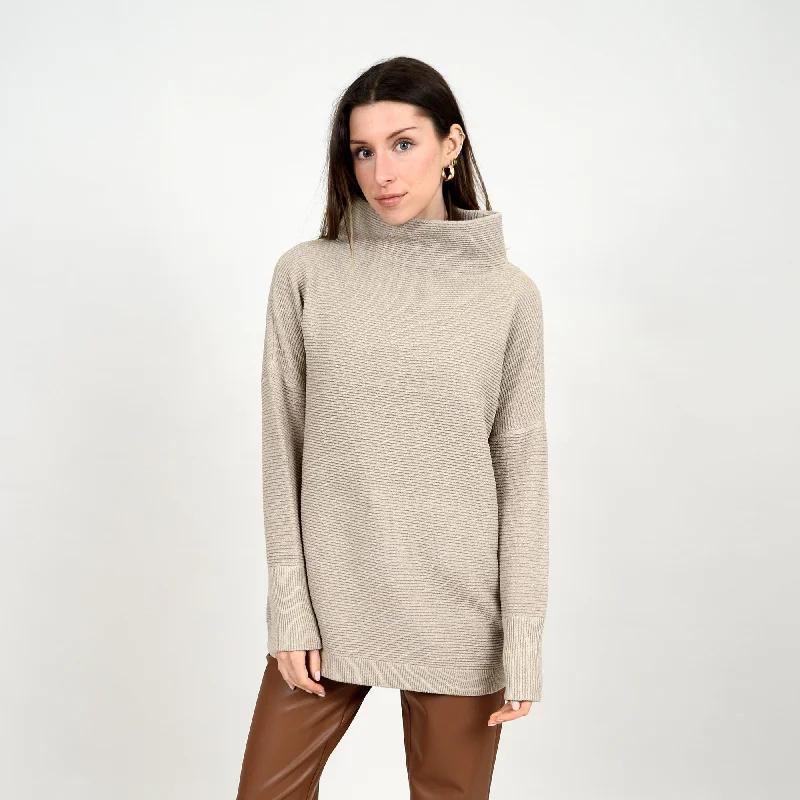 RD Nancy Ottoman Mockneck Sweater Fitted Loose Oversized