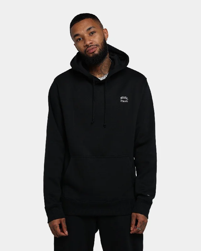 Russell Athletic Originals Small Arch Hoodie Black Hoodie with Relaxed Fit Easy Casual