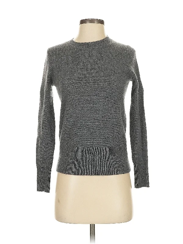 Cashmere Pullover Sweater Elbow Length Sleeve