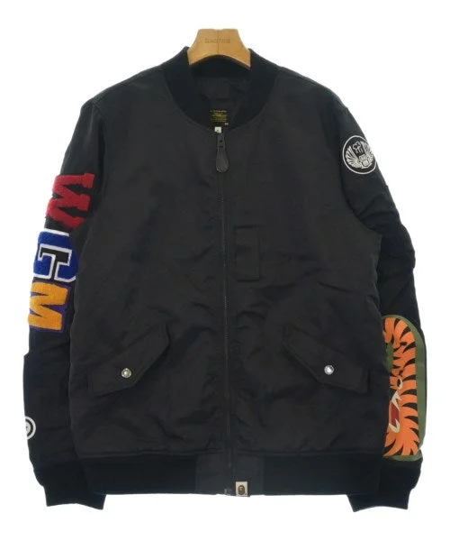 A BATHING APE Millitary jackets One-Shoulder Jacket Off-the-Shoulder Jacket Asymmetrical Jacket