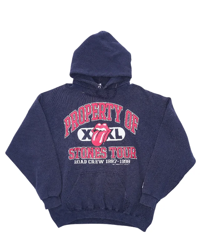 1997 Rolling Stones Road Crew Tour Hoodie Hoodie with Full-Zip Functional Layering