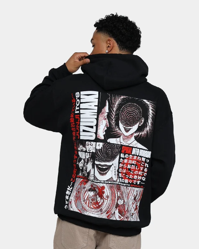 Goat Crew Uzumaki Hoodie Black Graphic Hoodie Design Print