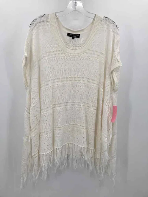 Pre-Owned Central Park Ivory Size Large Sweater Elasticated Padded Insulated