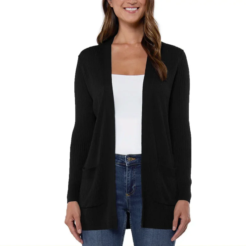 Matty M Women's Soft Ribbed Knit Midweight Open Front Cardigan Zippered Front Buttoned Front Snap Front Matty M Women's Soft Ribbed Knit Midweight Open Front Cardigan Zippered Front Buttoned Front Snap Front