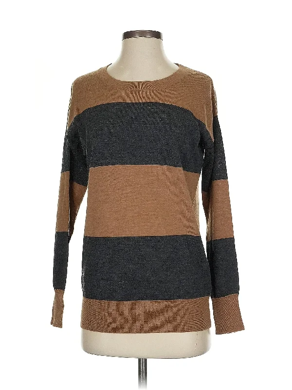 Wool Pullover Sweater Ruffle Neck Pullover