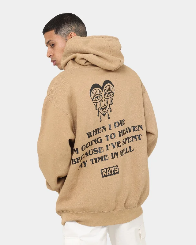 Rats Get Fat When I Die Hoodie Sand Hoodie with High Neck Warm Protective