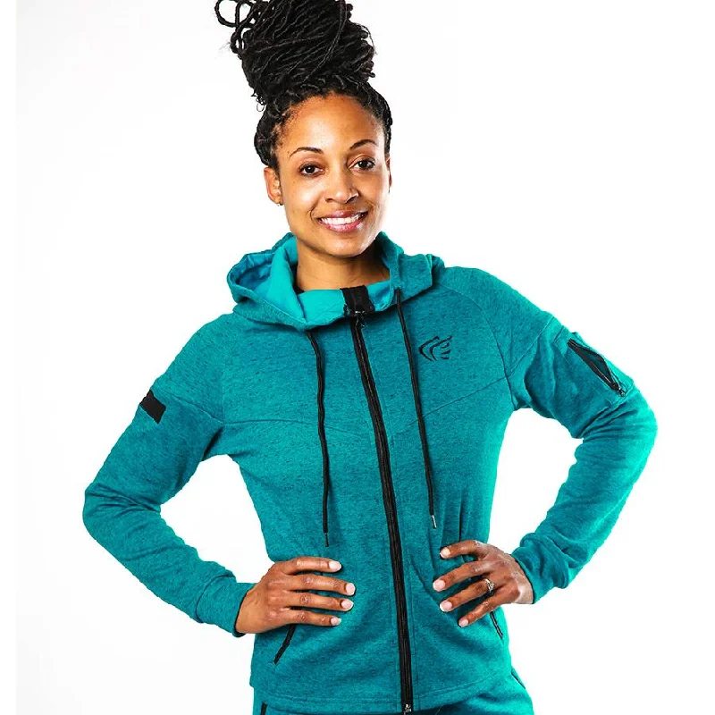 Women's Performance Fleece Hoodie (FINAL SALE) Zip Hoodie Drawstring Kangaroo Pocket