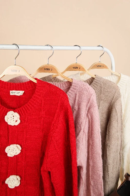 Floral Button Crop Length Knit Sweater Cardigan Wool Cardigan Cotton Cardigan Cashmere Cardigan Floral Button Crop Length Knit Sweater Cardigan Wool Cardigan Cotton Cardigan Cashmere Cardigan