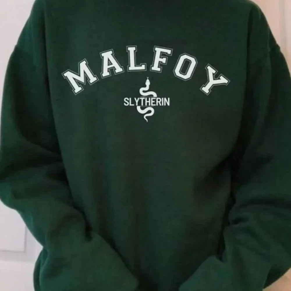 Malfoy Sweatshirt House Sweatshirts Dark Academia Crewneck College Sweatshirt Unisex Long Sleeve Pullover Autumn Winter Hoodies Bishop Sleeve Elegant Malfoy Sweatshirt House Sweatshirts Dark Academia Crewneck College Sweatshirt Unisex Long Sleeve Pullover Autumn Winter Hoodies Bishop Sleeve Elegant