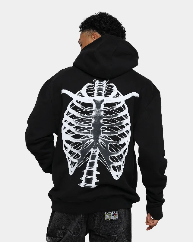 Father Forgive Me Skeleton Hoodie Black Hoodie with Snap Buttons Easy Quick