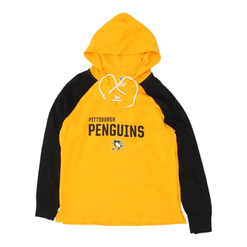 Pittsburgh Penguins Womens Yellow Pullover Hoodie | Casual NHL Ice Hockey Hoody Zipper Front Cardigan Pittsburgh Penguins Womens Yellow Pullover Hoodie | Casual NHL Ice Hockey Hoody Zipper Front Cardigan