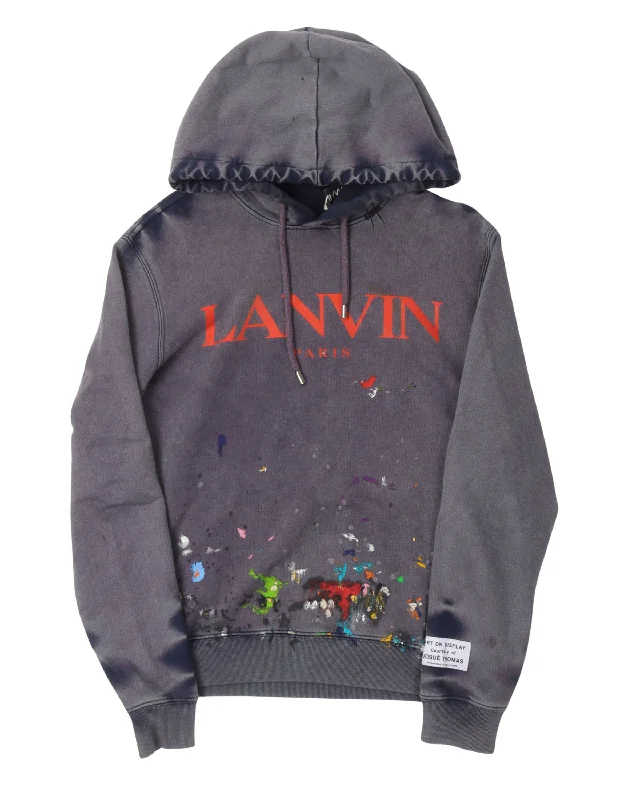 Gallery Dept. Paint Splatter Hoodie Hoodie with Set-In Sleeves Structured Classic