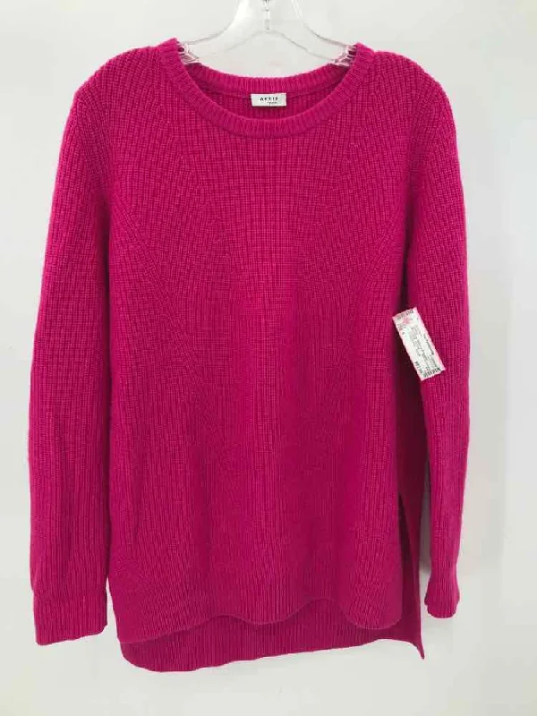 Pre-Owned Akris Punto Pink Size 8 Sweater Striped Floral Plaid