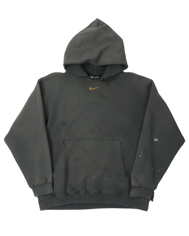 Embroidered Nike Hoodie Hoodie with Color Block Contrast Stylish