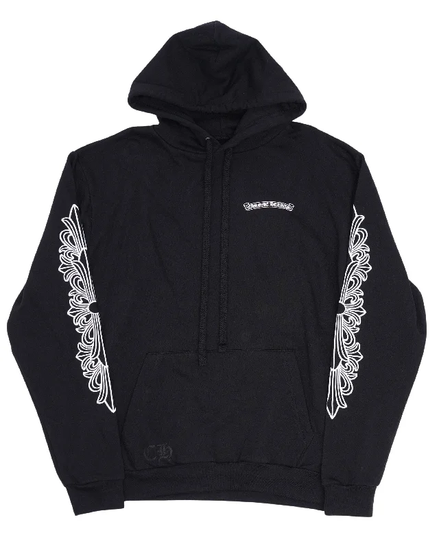 Eyechart Dagger Logo Hoodie Hoodie with Hem Embroidery Detailed Premium