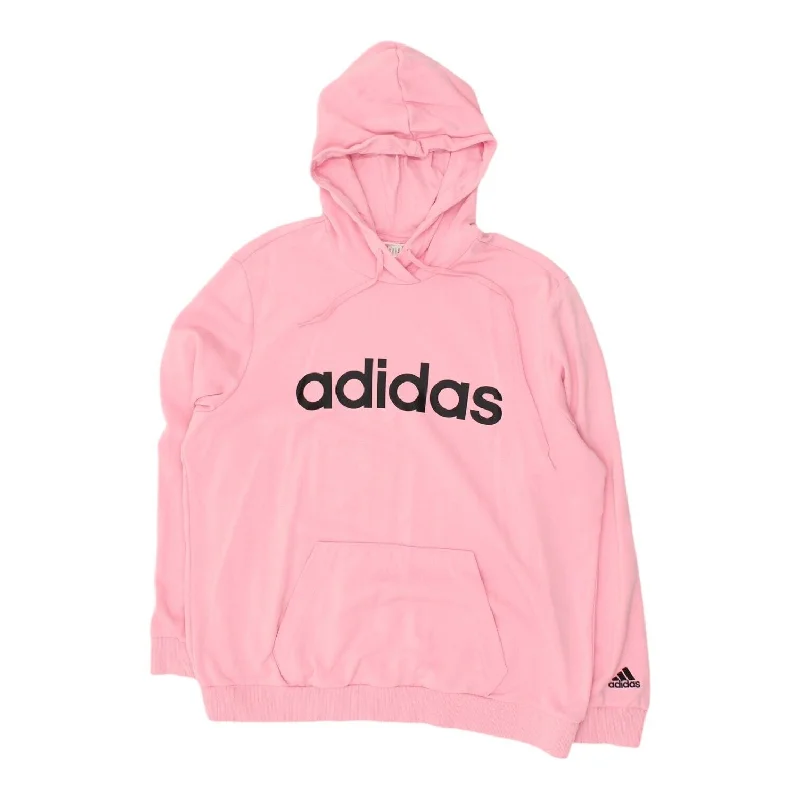 Adidas Womens Pink Pullover Hoodie | Spellout Sportswear Hoody Sweater VTG Hooded Pullover Sweater Adidas Womens Pink Pullover Hoodie | Spellout Sportswear Hoody Sweater VTG Hooded Pullover Sweater