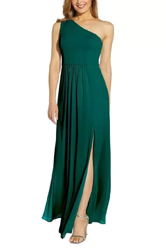Adrianna Papell AP1E209149 - One Shoulder Front Slit Evening Dress Tunics Long Elegant Adrianna Papell AP1E209149 - One Shoulder Front Slit Evening Dress Tunics Long Elegant