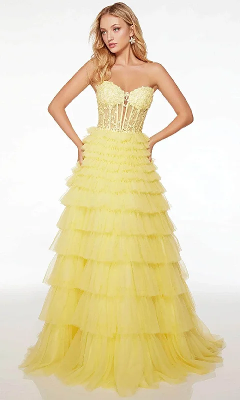 Alyce Paris 61553 - Plunging Sweetheart A-Line Evening Dress Tunics Business professional