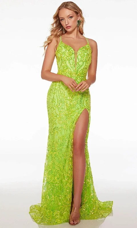 Alyce Paris 61555 - Strappy Back Sheath Evening Dress Tunics Party sparkling