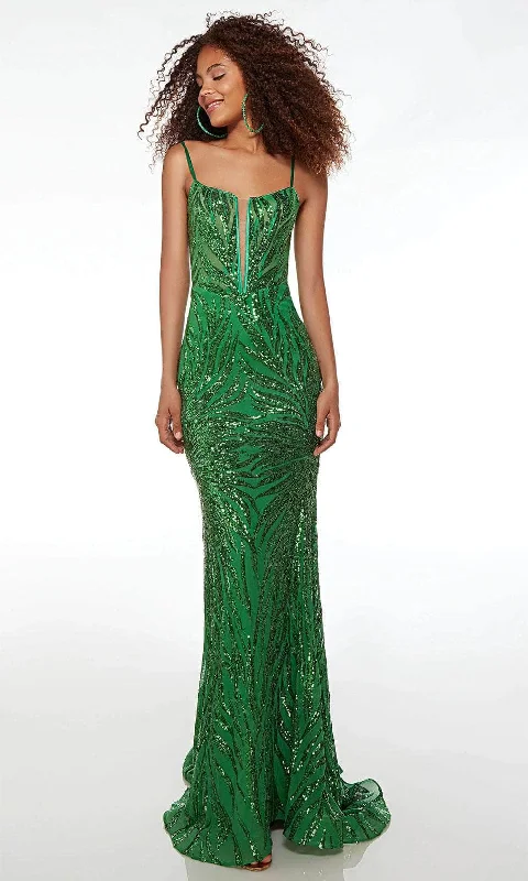Alyce Paris 61565 - Plunging Scoop Sequin Evening Dress Tunics Trousers formal