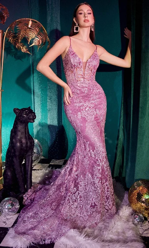 Cinderella Divine CC2189 - V Neck Mermaid Evening Dress Boatneck Modish Everyday