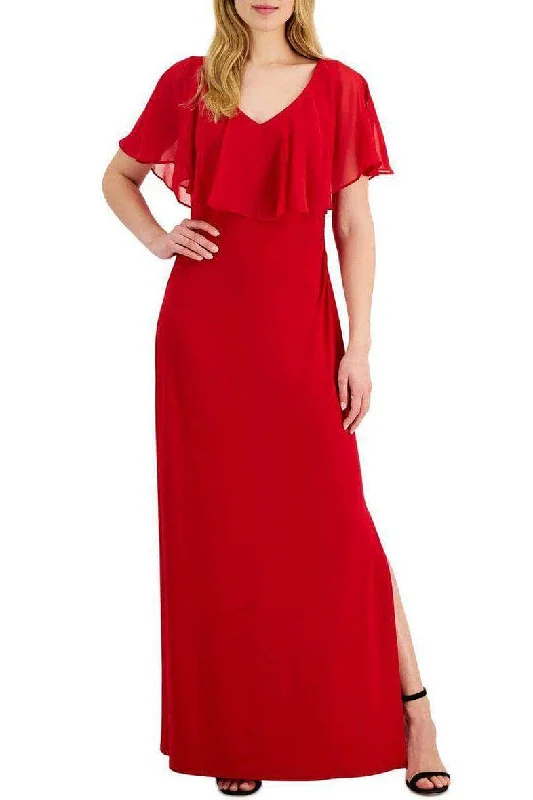 Connected Apparel T1312927M1 - Short Flutter Sleeve Evening Dress Tunics Chinos classic Connected Apparel T1312927M1 - Short Flutter Sleeve Evening Dress Tunics Chinos classic
