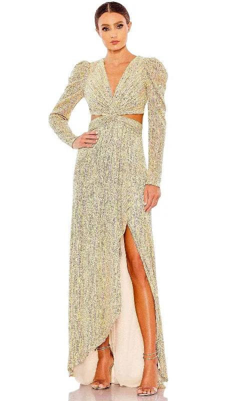 Ieena Duggal 27050 - Puff Sleeve Sequin Evening Dress Tunics Running lightweight