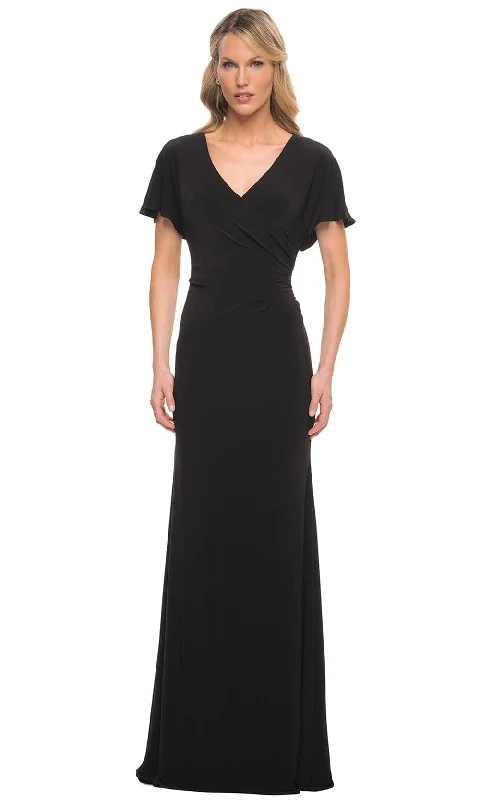 La Femme 29997 - V-Neck Fitted Evening Dress Tunics Exclusive limited