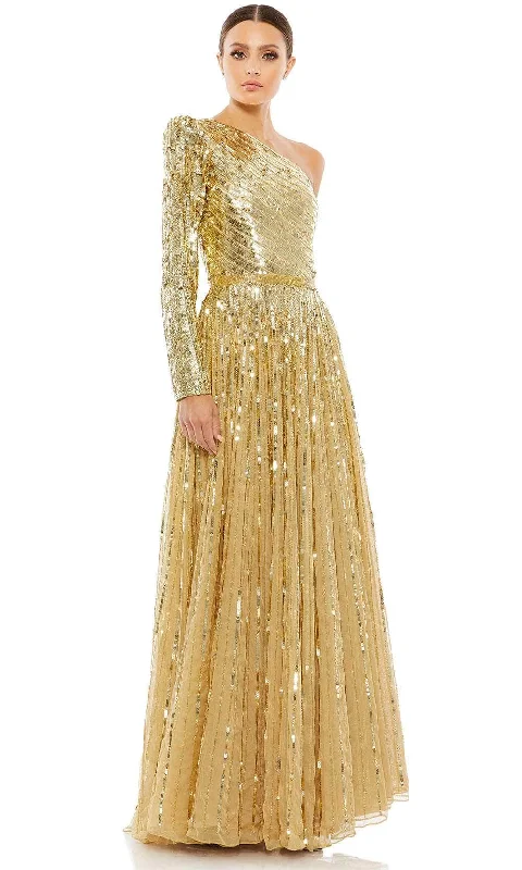 Mac Duggal 5508 - Asymmetrical Sequin Evening Dress Peplum Ruffle Cocktail