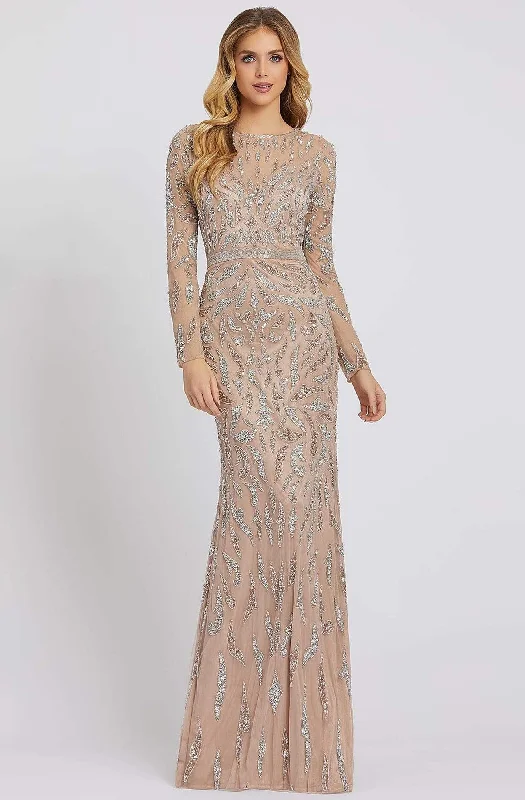 Mac Duggal Evening - 5124D Jewel Long Sleeves Evening Dress Tunics Evening elegant