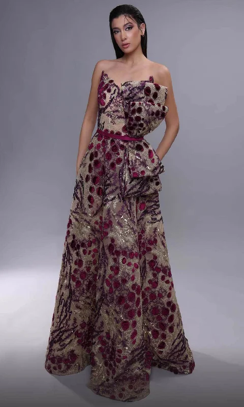 MNM Couture K4078 - Beaded A-Line Evening Dress Tunics Practical durable