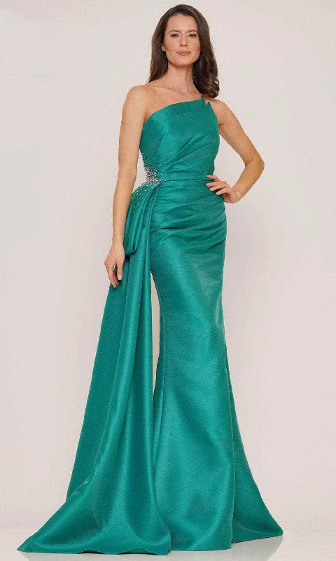 Rina Di Montella RD2750 - One Shoulder Cascade Evening Dress Tunics Cozy comfortable Rina Di Montella RD2750 - One Shoulder Cascade Evening Dress Tunics Cozy comfortable
