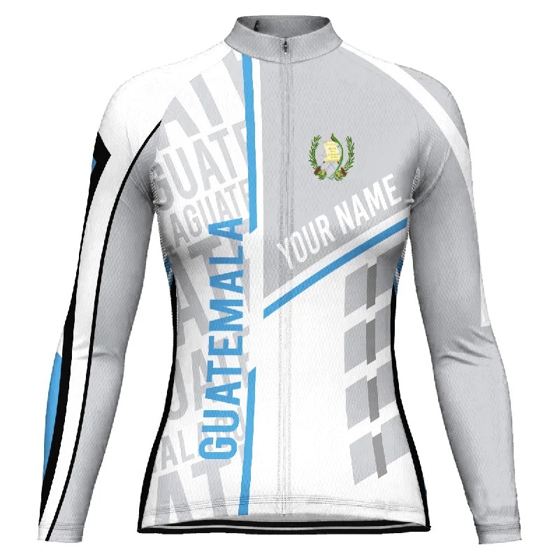 Customized Guatemala Long Sleeve Cycling Jersey for Women Classic Jersey Tee