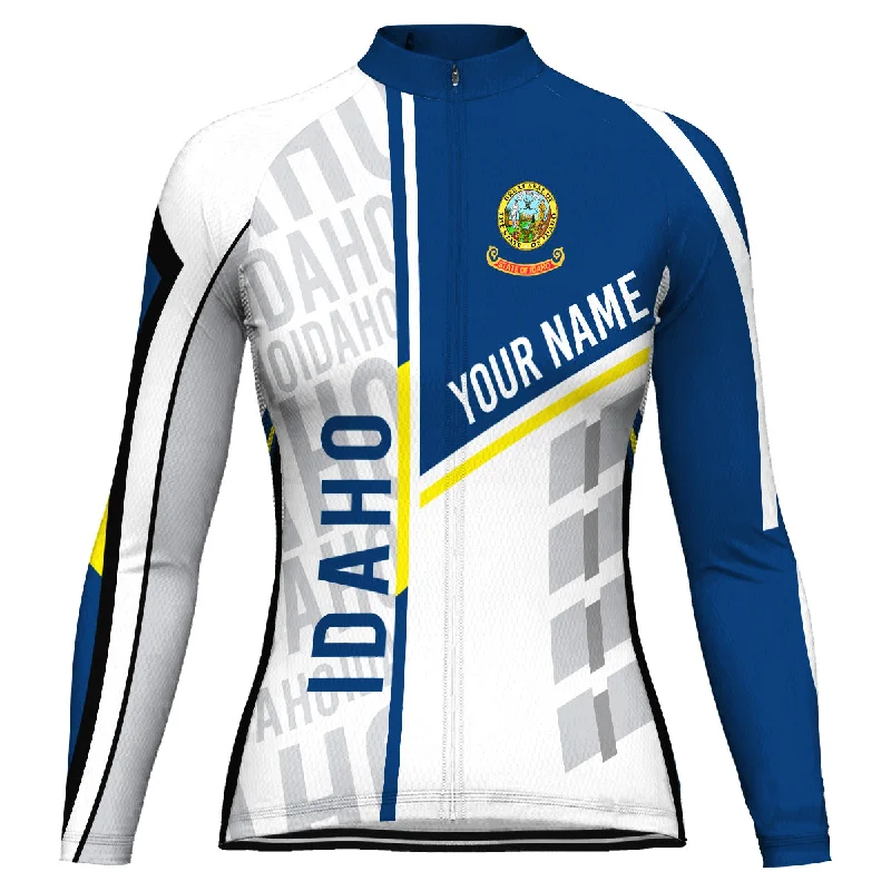 Customized Idaho Long Sleeve Cycling Jersey for Women Branded Jersey Tee