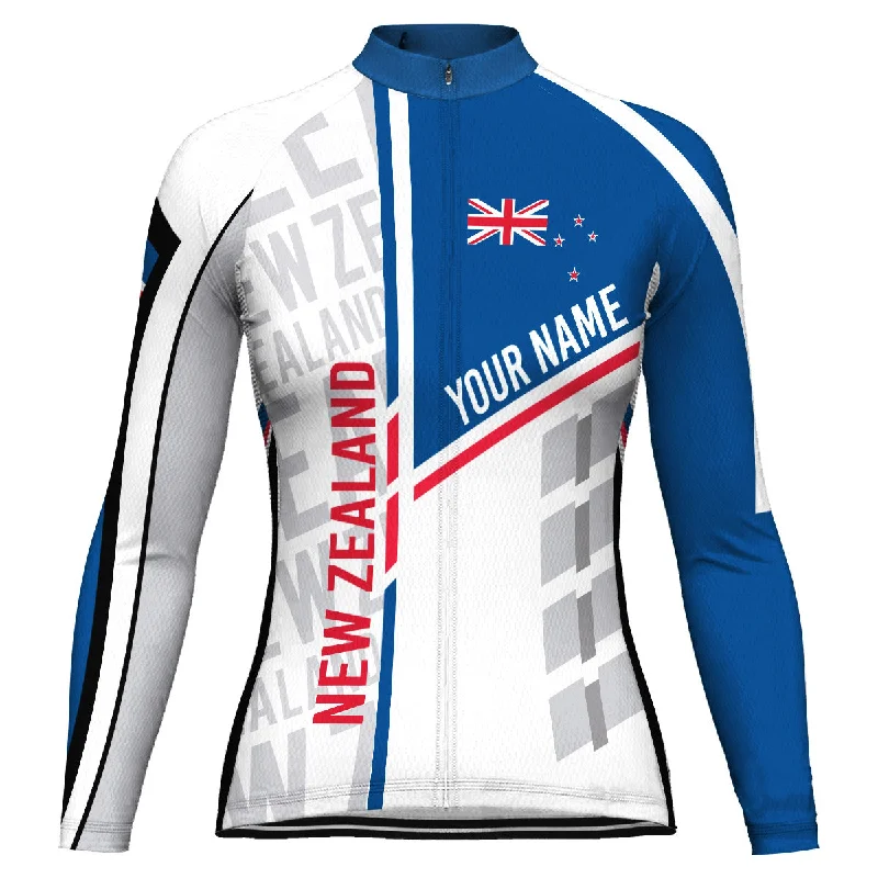 Customized New Zealand Long Sleeve Cycling Jersey for Women Soft Jersey Shirt