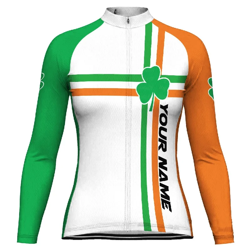 Customized Patrick's Day Long Sleeve Cycling Jersey for Women Short Sleeve Jersey Top