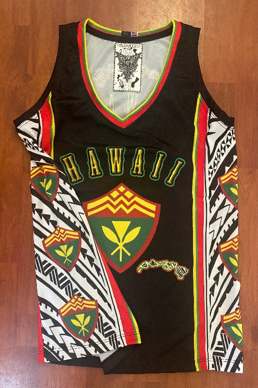 Hawaii Rasta Tribal Womens Jersey Women's Jersey Top