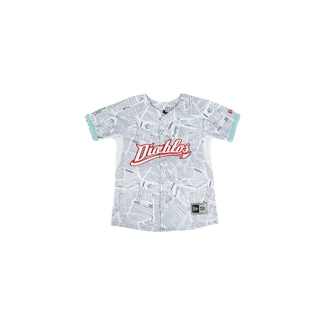 Jersey Histórico Diablos Rojos del México LMB para Niña o Niño High-End Jersey Tee