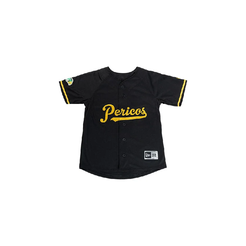 Jersey Alternativo Pericos de Puebla LMB para Niña o Niño Mustard Yellow Jersey Tee