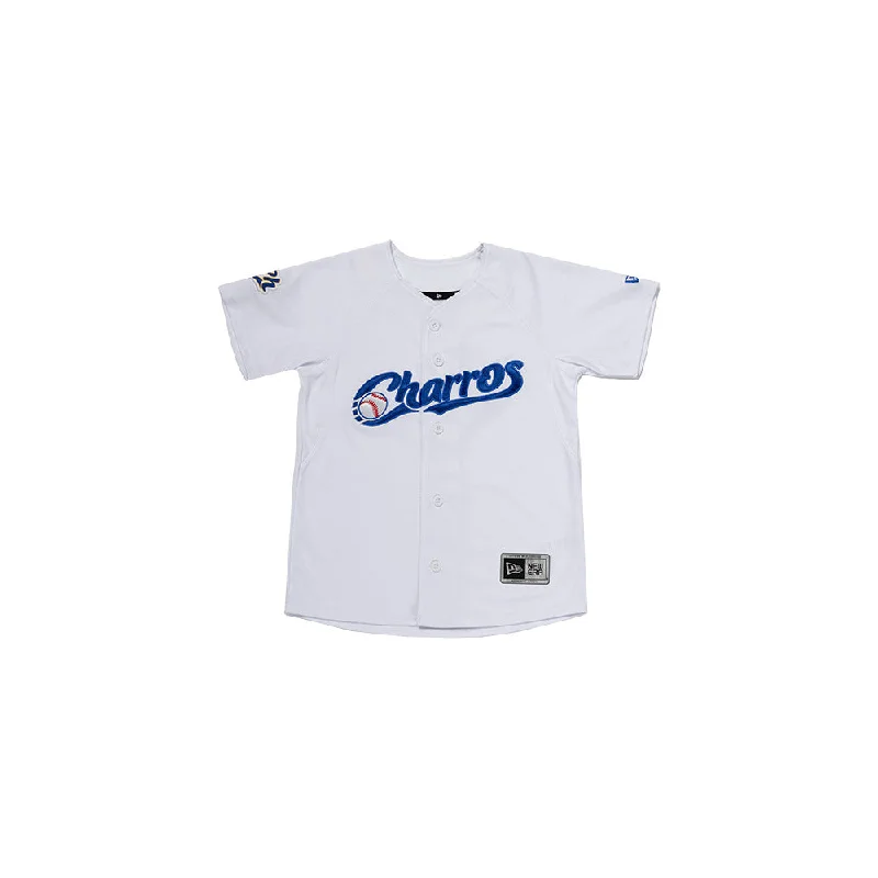 Jersey Home Charros de Jalisco LMB para Niña o Niño Polka Dot Jersey Shirt