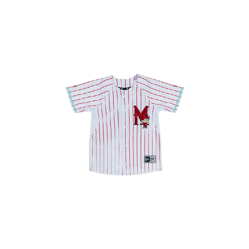 Jersey Pinstripe Ramoncito Diablos Rojos del México LMB para Niña o Niño Patterned Jersey Tee