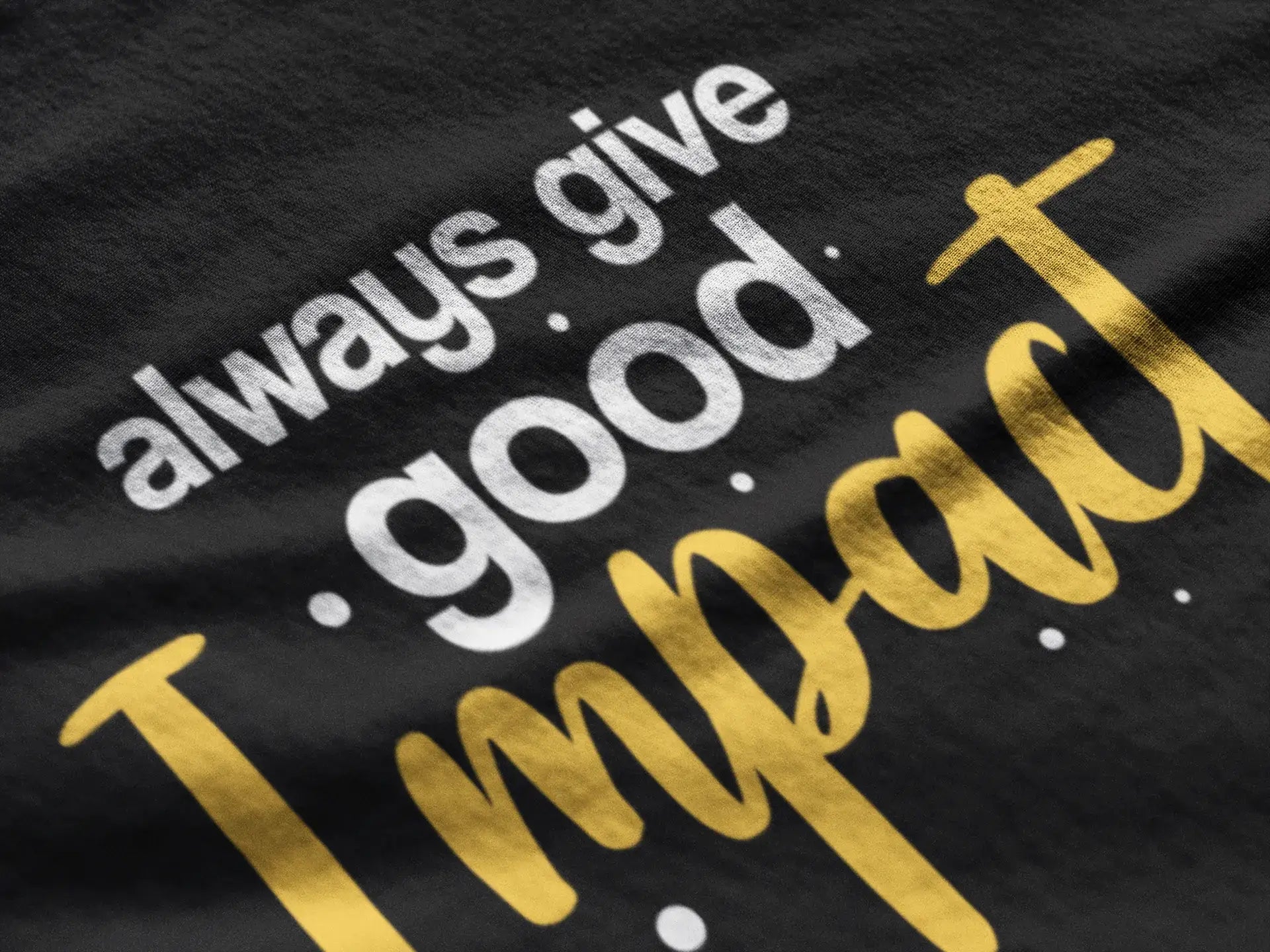 ULTRABASIC Women's T-Shirt Motivational Quote - Always Give Good Impact Mesh Fabric Canvas Fabric Denim Fabric