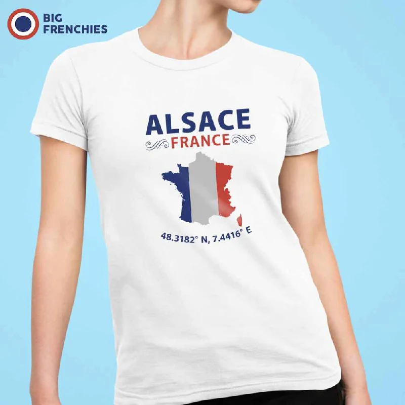 Alsace France Women's Organic Cotton Tee Modern Contemporary Chic