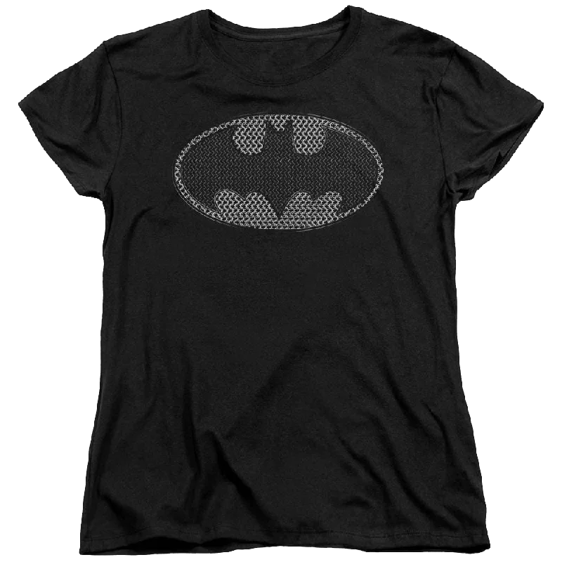 Batman Chainmail Shield - Women's T-Shirt Anti-Shrink Durable Soft