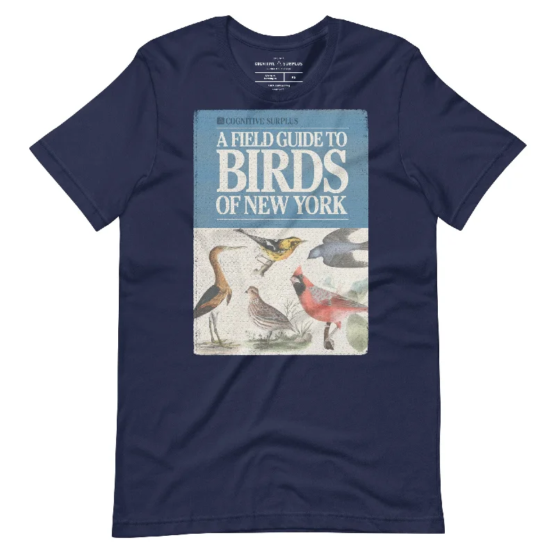 Birder Field Guide Graphic Tee Welt Pockets Slit Pockets Flap Pockets