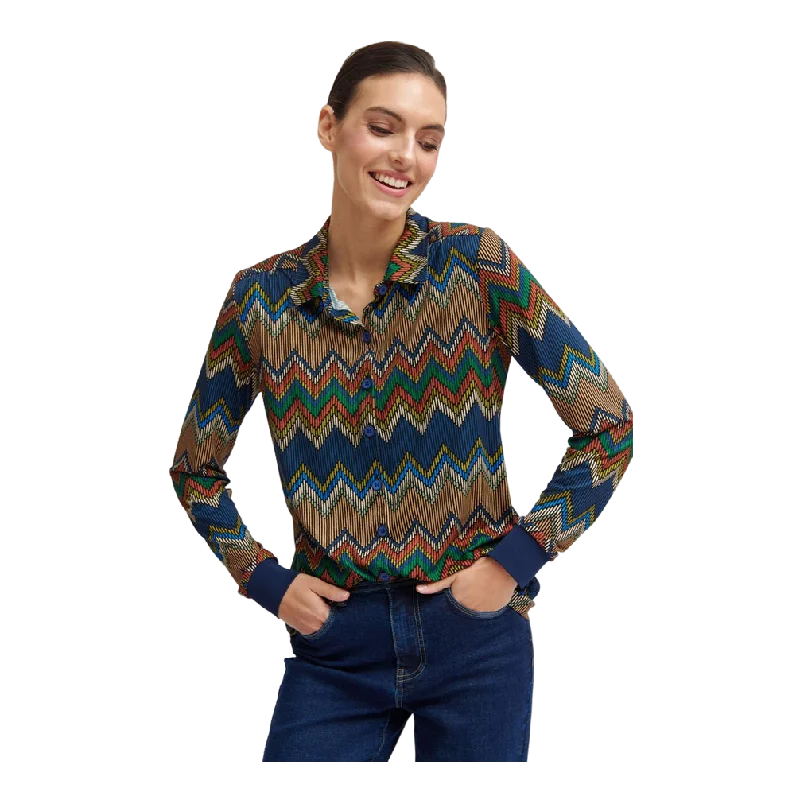 Tinta & Bariloche Camisa Tinta Diora Shirt Solid Print Embellished