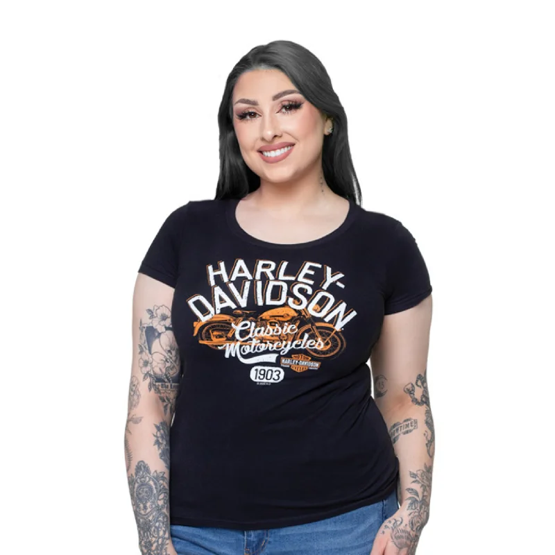 Gasoline Alley Harley-Davidson® Women's Dealer Tee - Overlay Casual Formal Business