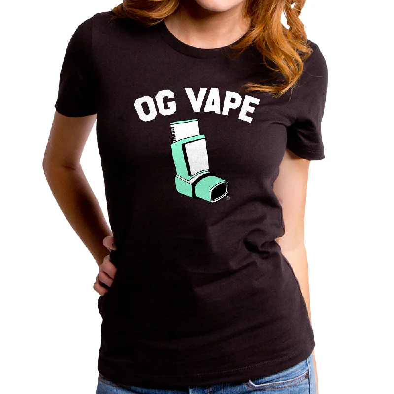 OG Vape Women's T-Shirt Striped Floral Plaid