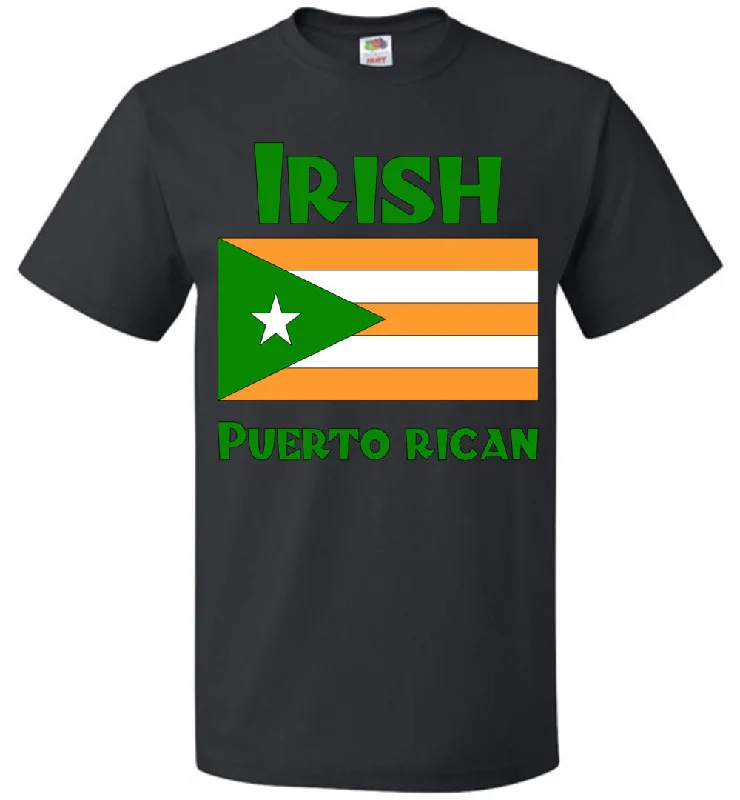 Irish Puerto Rican - Unisex Tee Fleece Nylon Spandex